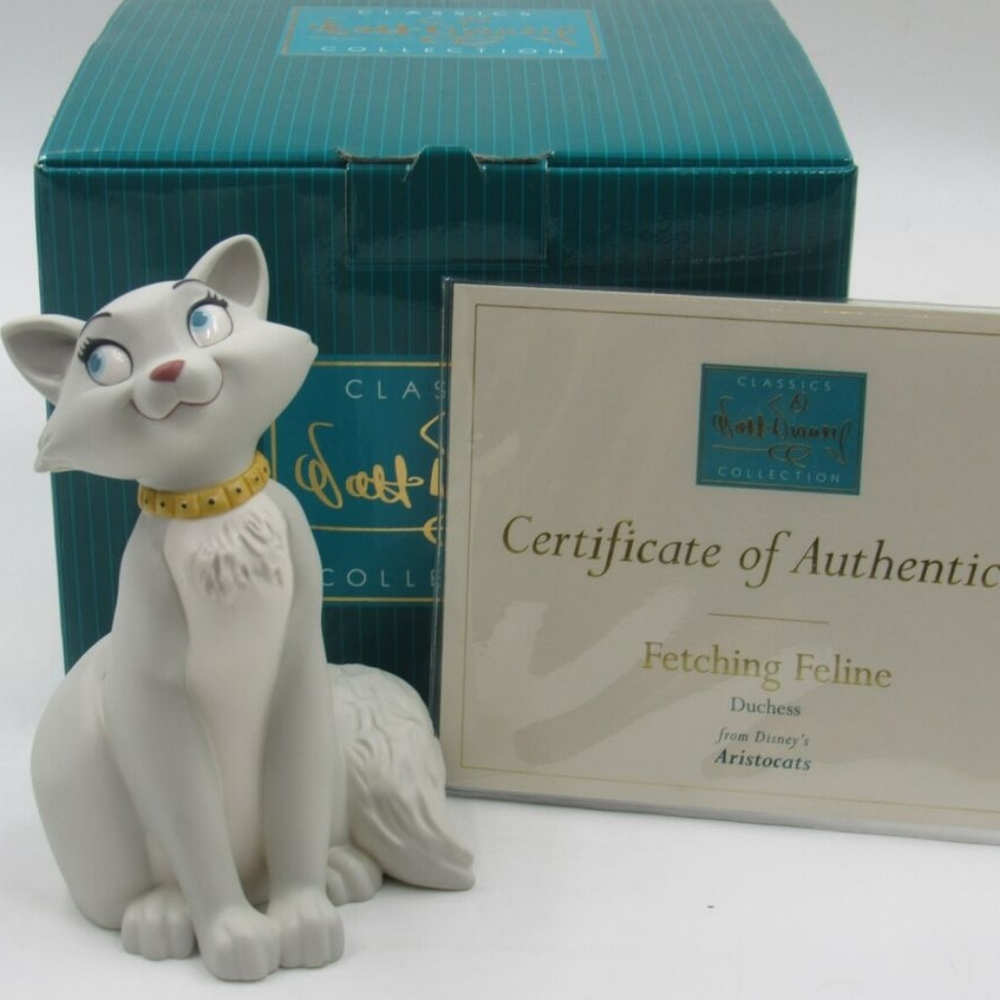 WDCC Aristocats Duchess Fetching Feline 30th Anniversary Walt Disney COA BOX